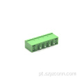 homem Pluggable dos blocos terminais do passo de 5.08mm em linha reta